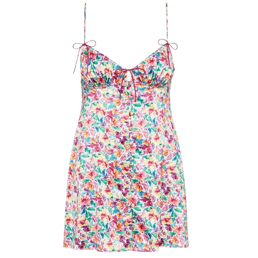 FOR LOVE & LEMONS | Watercolor Floral Slip Dress